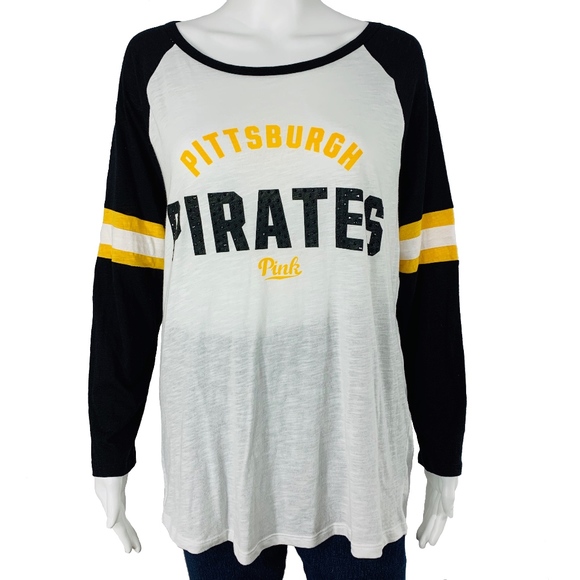 PINK Victorias Secret Long Sleeved Tee Pitt Pirate - Picture 2 of 9